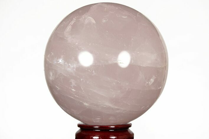 Polished Rose Quartz Sphere - Madagascar #216936